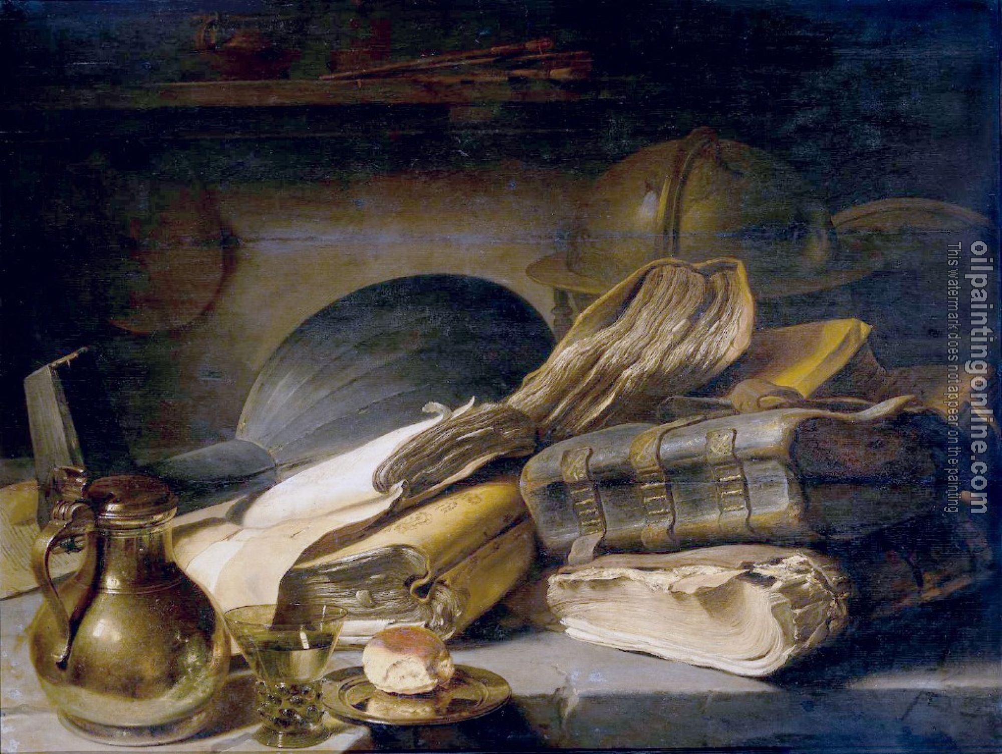Jan Lievens - Still Life with Books
